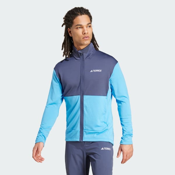 Blue Terrex Multi Light Fleece Full-Zip Jacket