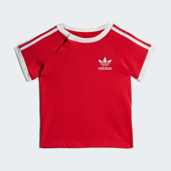 Red 3-Stripes T-Shirt Kids
