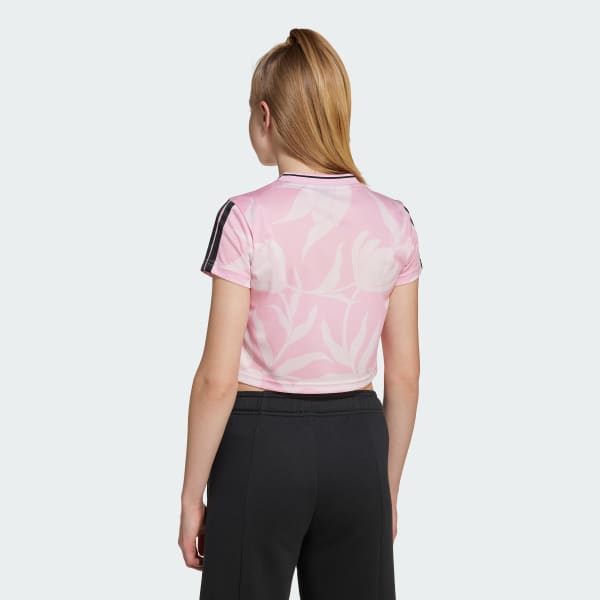 Rosa Casa di Tiro Colors of Football Crop T-shirt Bambini