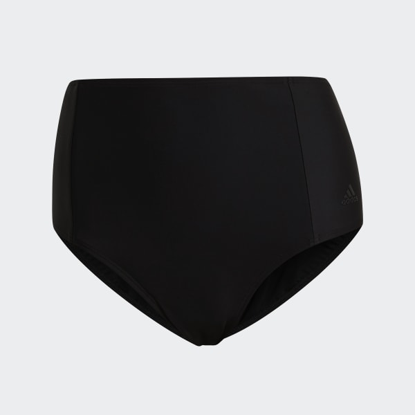 Negro Parte Inferior de Bikini de Cintura Alta 25949