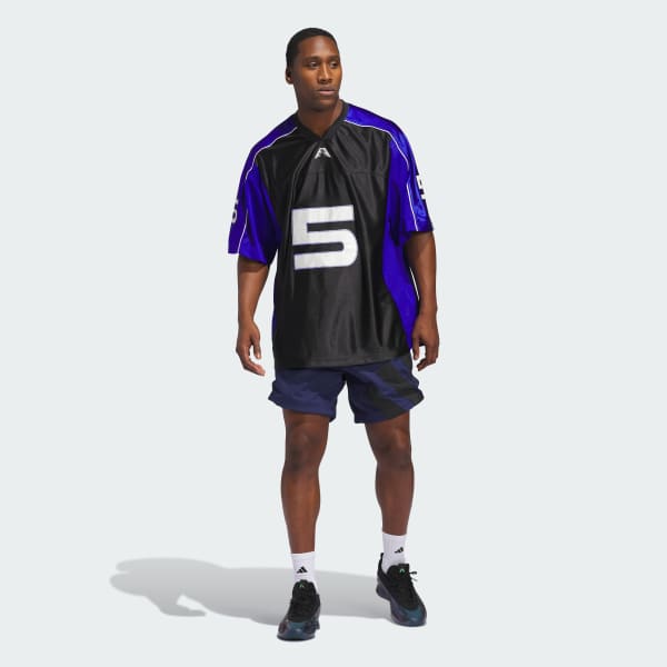 ★ adidas★ Anthony Edwards Short Sleeve Jersey Black JC784 adidas Anthony Edwards Short Sleeve Jersey - Black | adidas