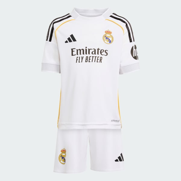 Putih Kit Home Mini Anak Real Madrid 25/26