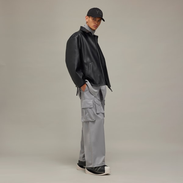 Grey Y-3 Washed Twill Overshirt