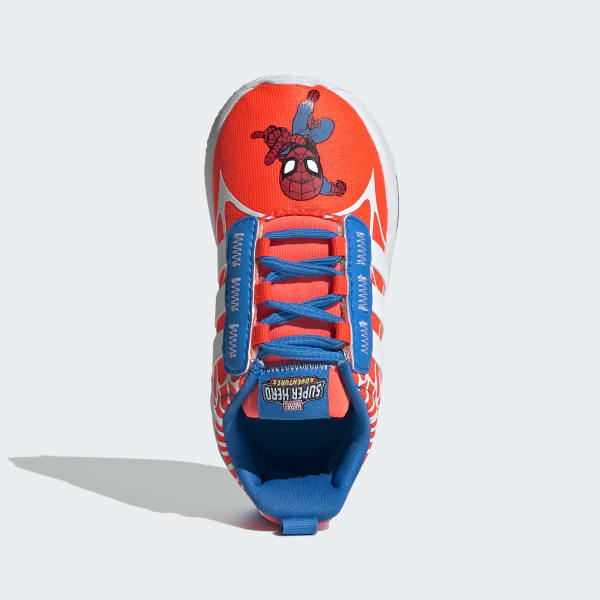 Orange adidas x Marvel Super Hero Adventures Spider-Man Racer TR21 Shoes LWR86