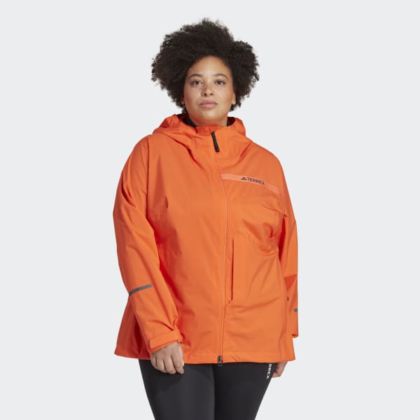Orange Terrex Multi RAIN.RDY 2.5-Layer Rain Jacket (Plus Size)