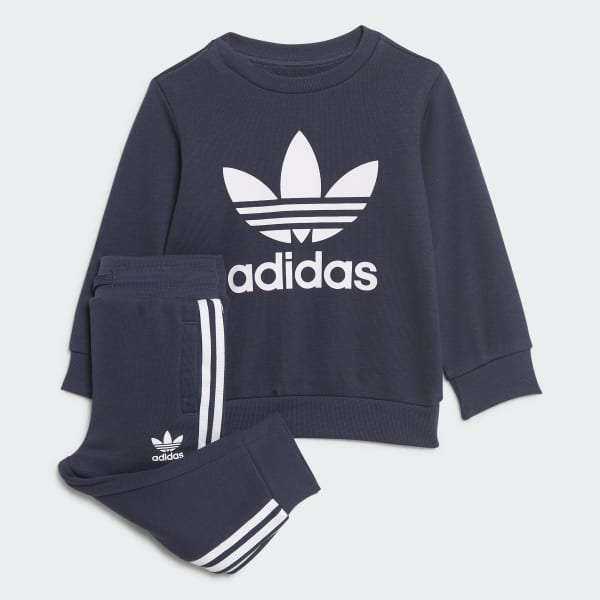 adidas Crew Sweatshirt Set - Blue | adidas UK