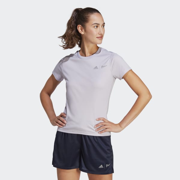 Inpakken mond slim adidas x Parley Running Tee - Purple | Women's Running | adidas US