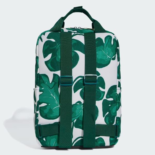 Gris Mochila Leaf Print
