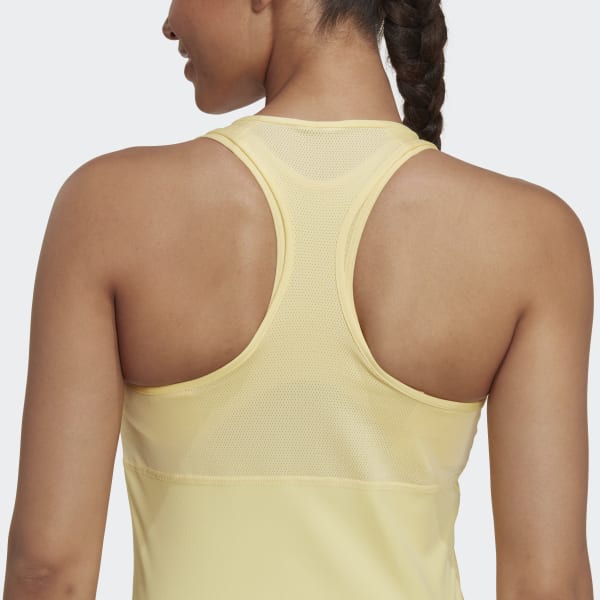 Amarillo Playera sin Mangas de Entrenamiento Techfit Racer-Back IX732