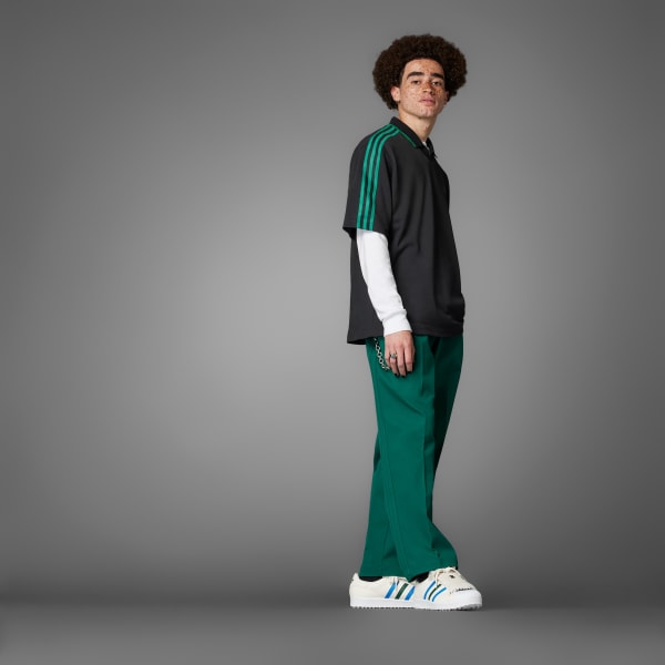 Schwarz Rolling Links Poloshirt