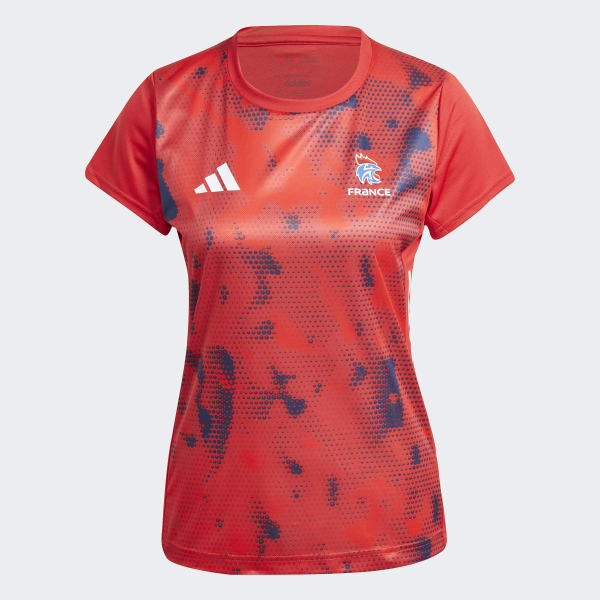 Rouge T-shirt France Handball