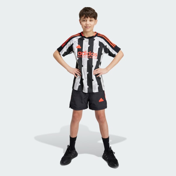 Preto Shorts Malha Tiro Infantil