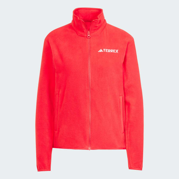 Red Multi Essentials Full-Zip Fleece Jacket