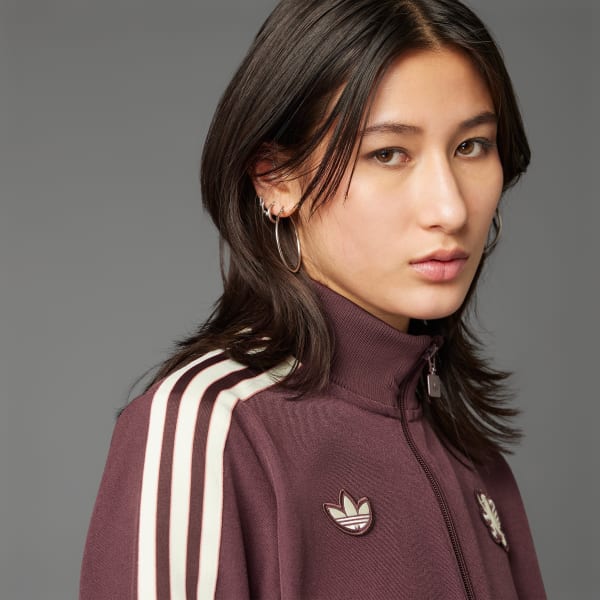 Burgundy Olympique Lyonnais Terrace Icons Track Top