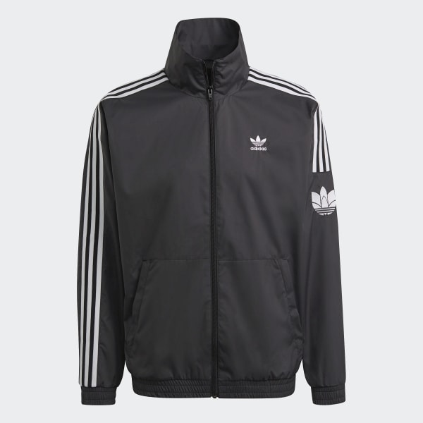 สีดำ เสื้อแทรคแจ็คเก็ต Adicolor 3D Trefoil 3-Stripes