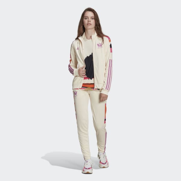 Beige adidas Tiro x Thebe Magugu Trainingsjack QB622