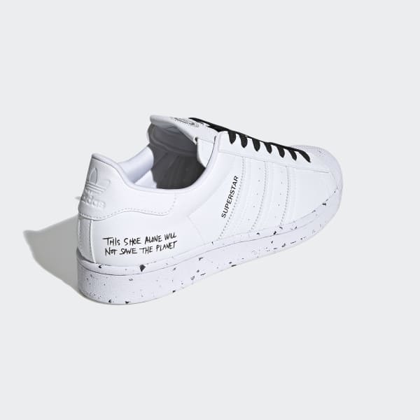 adidas superstar this shoe alone will not save the planet