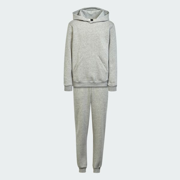 Grau Hooded Fleece Trainingsanzug