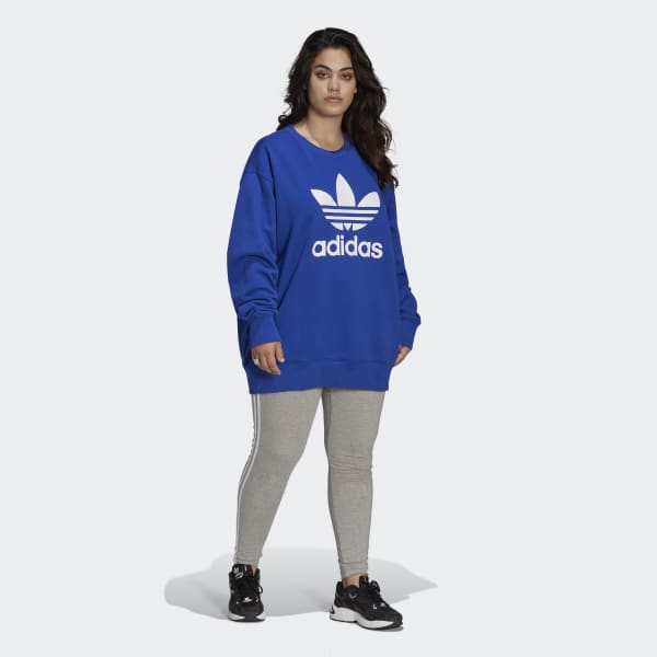 adidas Originals cotton sweatshirt Trefoil Crew Sweatshirt women's