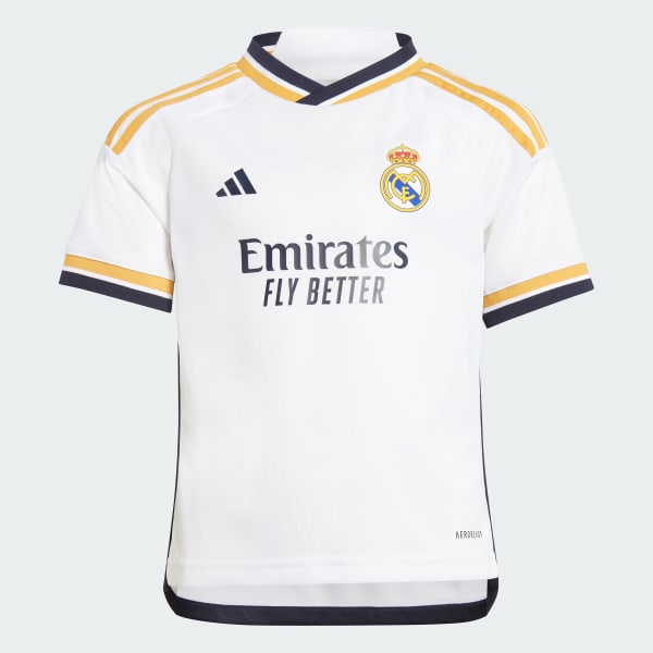 adidas Miniconjunto Uniforme Local Real Madrid 23/24 - Blanco | adidas  Mexico