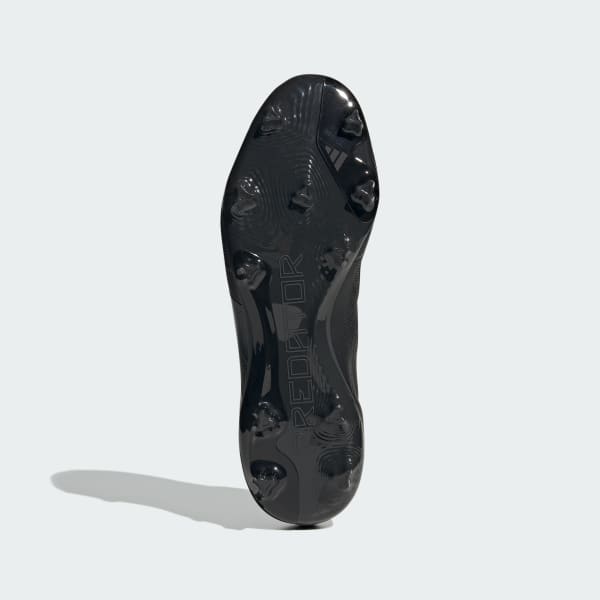 Negro Bota de fútbol Predator League Laceless césped natural seco