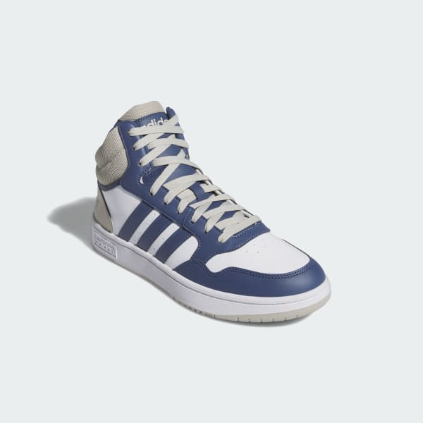 Blanco Tenis Hoops 3.0 Corte Medio