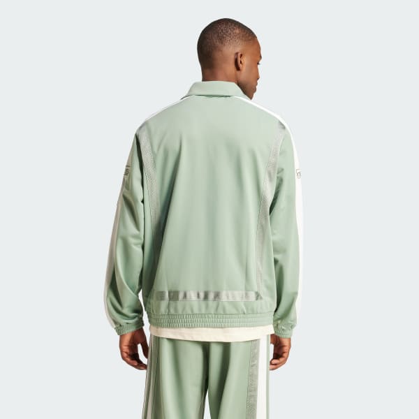 adidas Adibreak Knitted Track Top - Green | adidas India