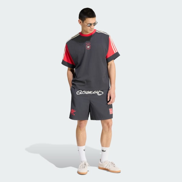 Black ORIGINALS PANELED GRAPHIC TEE