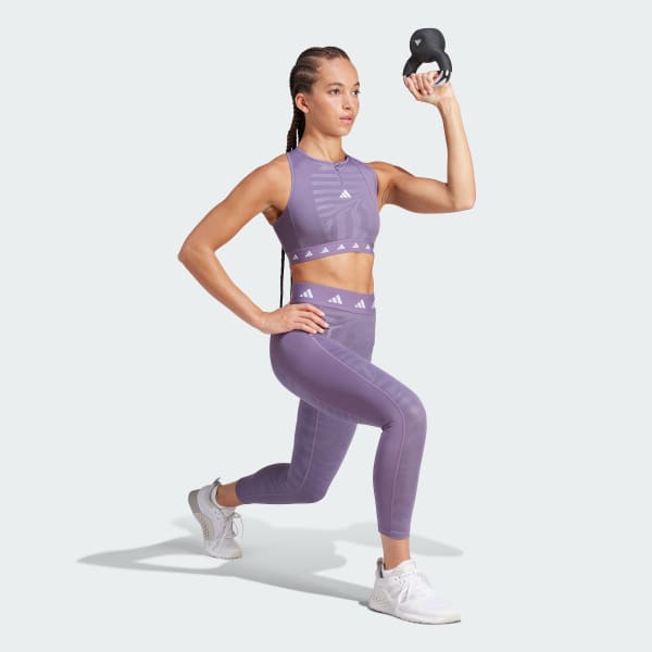 Roxo Legging 7/8 Estampada Techfit
