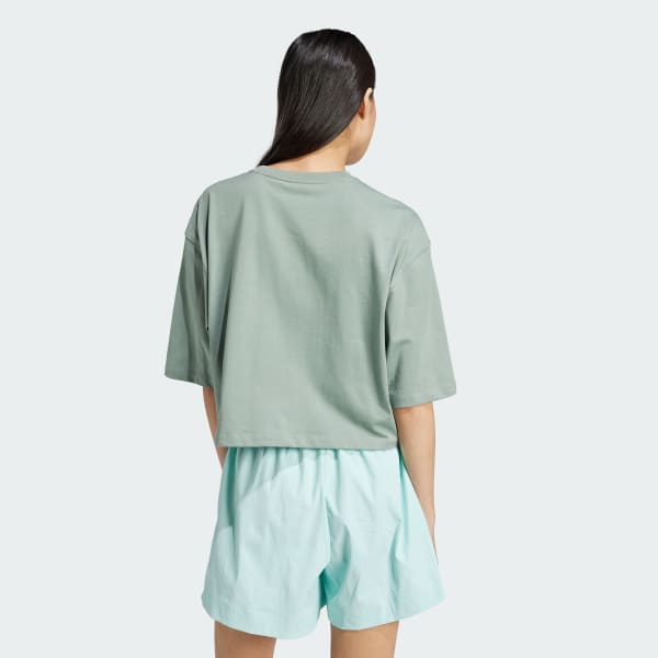 Green Essentials Crop Tee