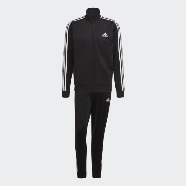 Μαύρο Essentials 3-Stripes Track Suit