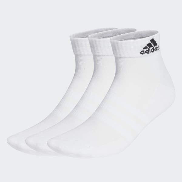 White Cushioned Sportswear Ankle Socks 3 Pairs