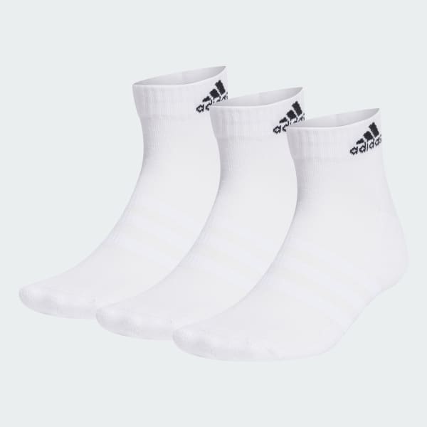 White Cushioned Sportswear Ankle Socks 3 Pairs