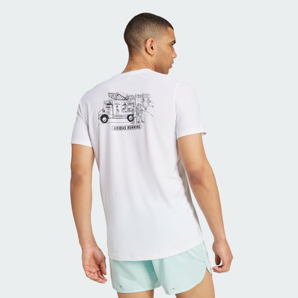 adidas Running Ice Cream Graphic Tee White adidas Malaysia