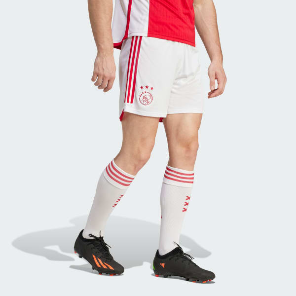 adidas Ajax Amsterdam 23 24 Home Shorts White Free Delivery adidas UK