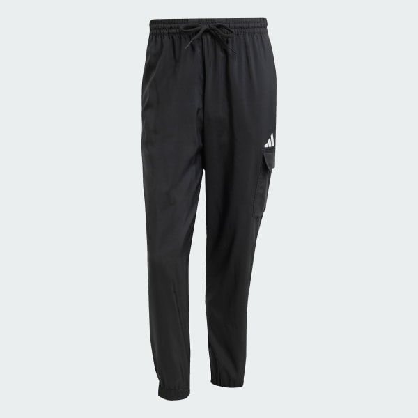 noir Pantalon cargo petit logo Essentials