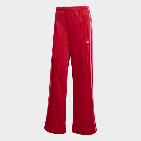 adidas Adicolor Classic Firebird Loose Track Pants - Red | Free