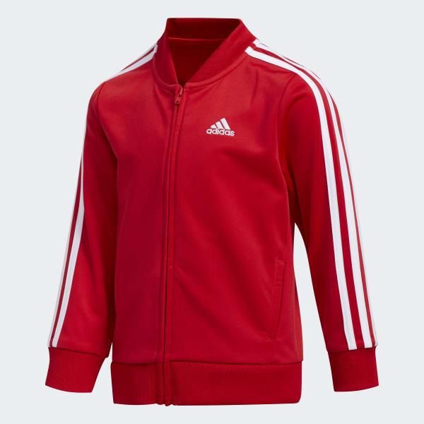 adidas tricot jacket red