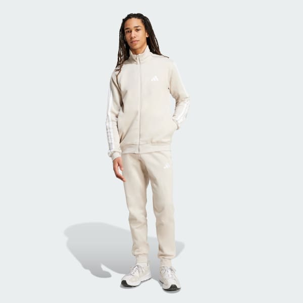 Μπεζ 3-STRIPES FLEECE TRACKSUIT