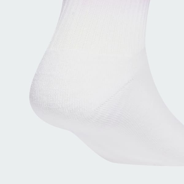 Hvit Ombre Crew Sokker, 3 par