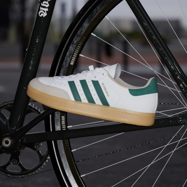 adidas Velosamba Leather Shoes - White | Free Shipping with