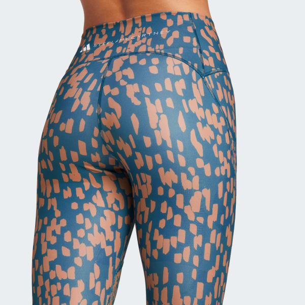 Μπλε adidas by Stella McCartney TruePurpose Optime Training Printed 7/8 Leggings