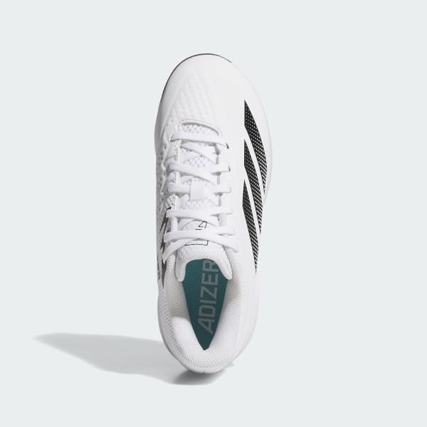 White Adizero Electric 2.0 baseball TPU Kids