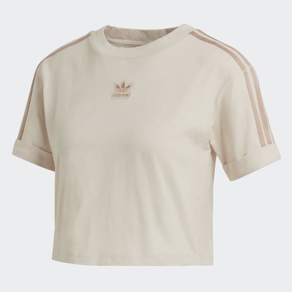 adidas originals new neutrals logo sweatshirt in beige