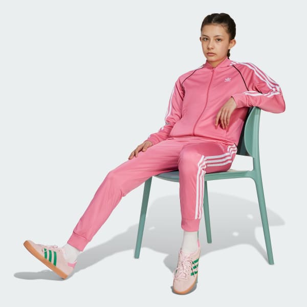 Roze Adicolor SST Trainingsbroek Kids