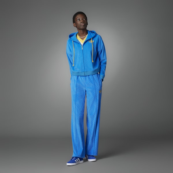 adidas Adicolor Heritage Now Velour Zip Hoodie - Blue