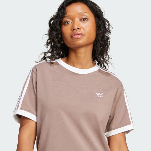 Camisetas adidas mujer marrón deals