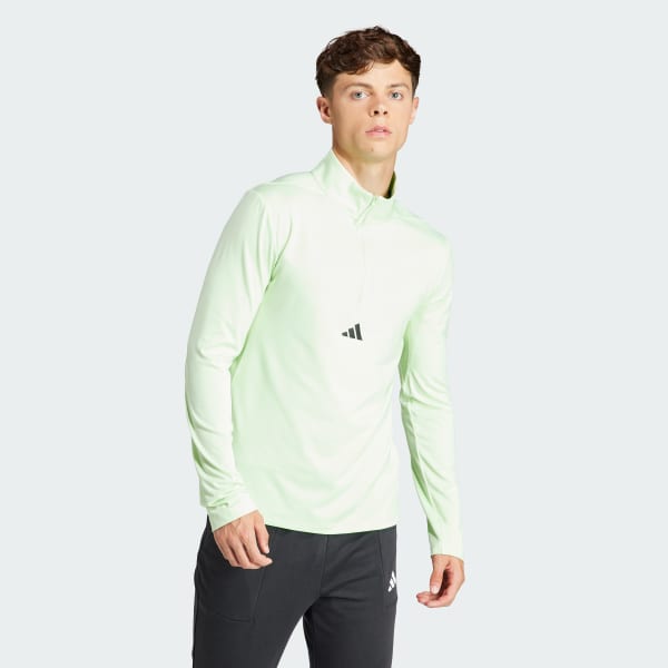 adidas Workout Quarter-Zip Track Top - Green | adidas UK