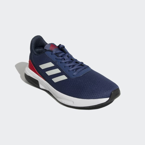 adidas shoes with red and blue stripes