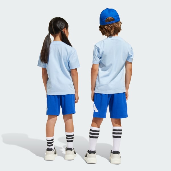 Azul Conjunto Polo y Short Essentials (Niños)